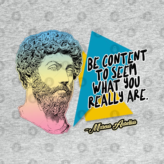 Marcus Aurelius Philosophy Quote Statement Typography Design by DankFutura